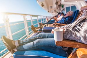 Deckchairs Cruise Ship Relax